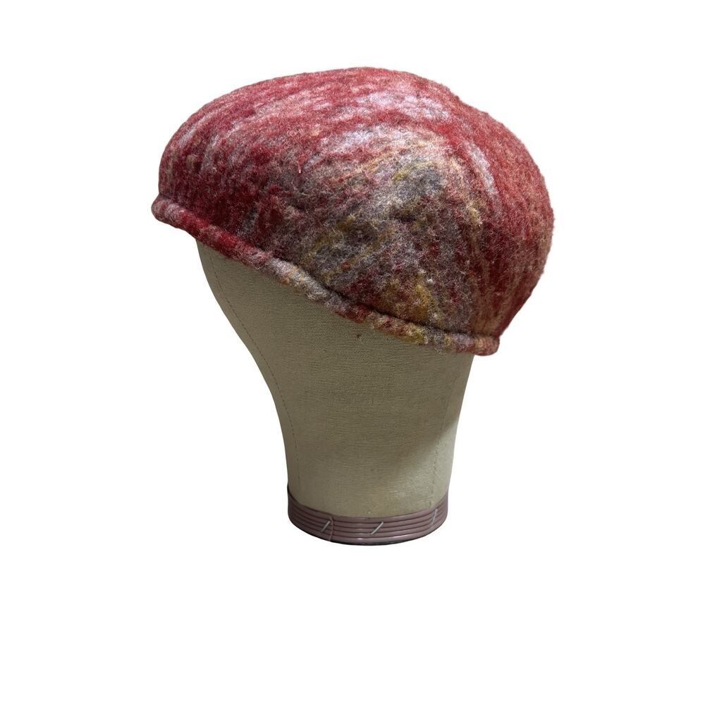 Hand Felted Wool Artisan Made OOAK Pillbox Hat Art to Wear